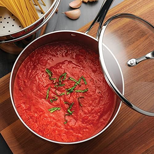 Tramontina Boston Tri-Ply Clad Stainless Steel 3-Quart Sauce Pan with Lid