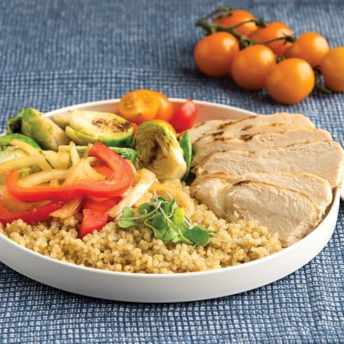 Nordic Ware 8-Inch Lunch Plate, Set of 2, White, Microwave Safe Polypropylene