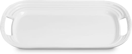 Le Creuset Stoneware Serving Platter, 16.25", White