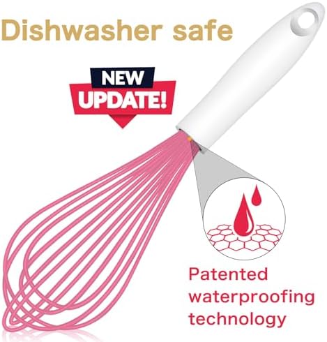 OYV Pink Silicone Whisk Set of 3