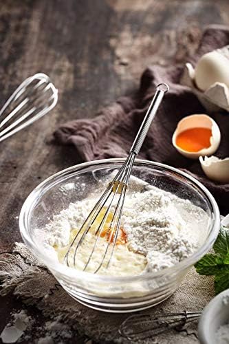 Mini Whisk 6 Pack - 2pk of 8”, 2pk of 7.2” and 2pk of 5” - Stainless Steel