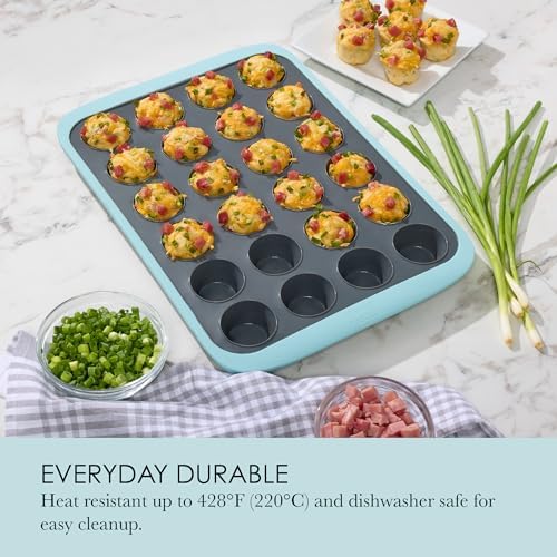 Chicago Metallic Silicone Mini Muffin Pan 24 Cup - 10 Inch