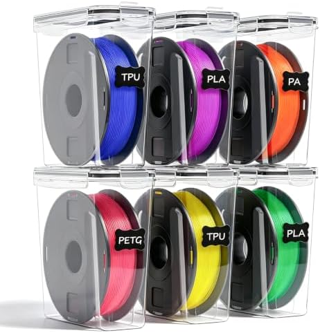 3D Printer Filament Storage Box 6 Pack 4L Airtight