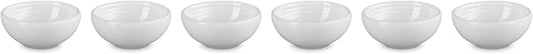 Le Creuset Set Of 6 Vancouver Pinch Bowls 2 Oz White