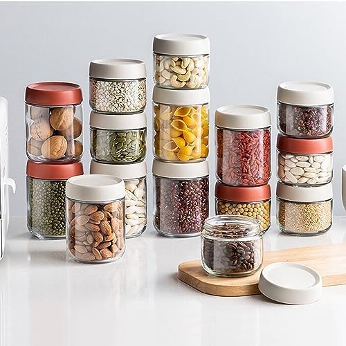 2Pack Overnight Oats Containers with Lids, 16 oz Glass Mason Overnight Oats Jars, Wide Mouth Mason Salad Jars, Airtight Containers for Milk, Cereal, Fruit, Yogurt, Spice Sugar, Salad Dressing