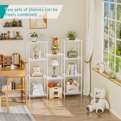 SINGAYE Metal Shelves Wire Shelving Storage Standing Adjustable Shelf Unit
