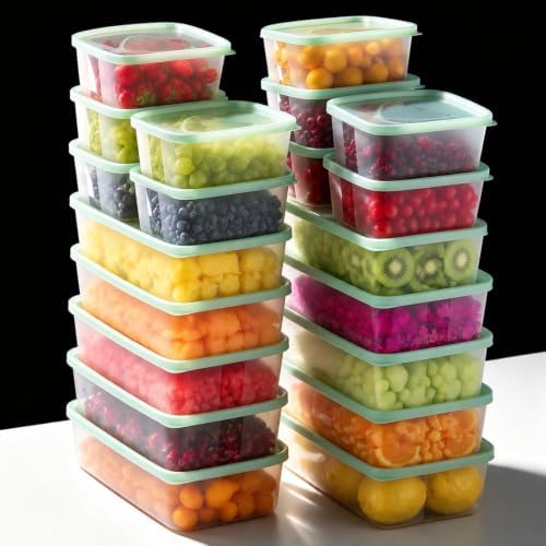 LivLab Mker 40PCS 45OZ Food Storage Containers with Lids - Meal Prep