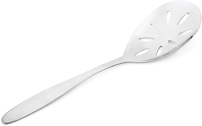 Fox Run Stainless Steel Serving Utensils, Slotted Serving Spoon, 8.75"