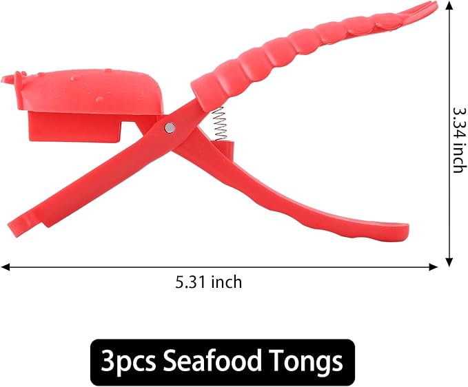 2025 New Crawfish Peeler Tool,Crawfish Sheller Tool,Crawfish Sheller Seafood Tool,Crawfish Tail Peeler Crayfish Shucker Tool,Crayfish Shelling Device Shrimp Peeler,Crawfish Peeler Peelers (3*Red)