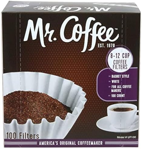 Mr. Coffee 8-12 Cup Coffee Filters, Box, Assorted, 100 Count