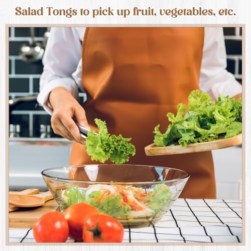 2 Pack Silver Polished Serving Tongs 6 Inch,9 Inch