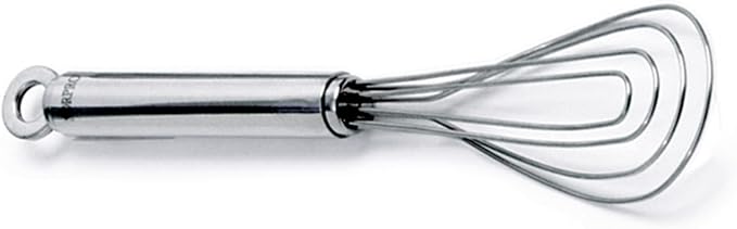 Norpro Flat Oval Whisk Stainless Steel, 9-Inch, Silver (2317)