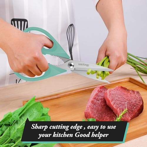 iBayam 1-Pack Kitchen Scissors All Purpose Kitchen Shears Heavy Duty 8.5"