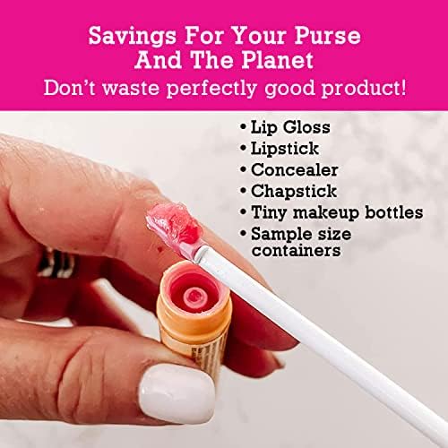Spatty Daddy Pink 6 Inch Lip Gloss Spatula, Mini Makeup Scraper Tool