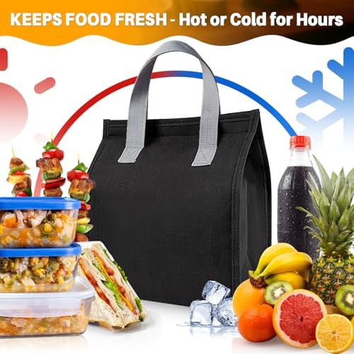 RAINFLOW Insulated Lunch Bag - Thermal Lunch Tote For Office Travel