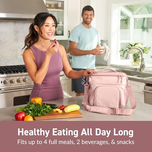 Bentgo Prep Deluxe Insulated Meal Prep Lunch Bag for Adults, Holds 5 Meals
