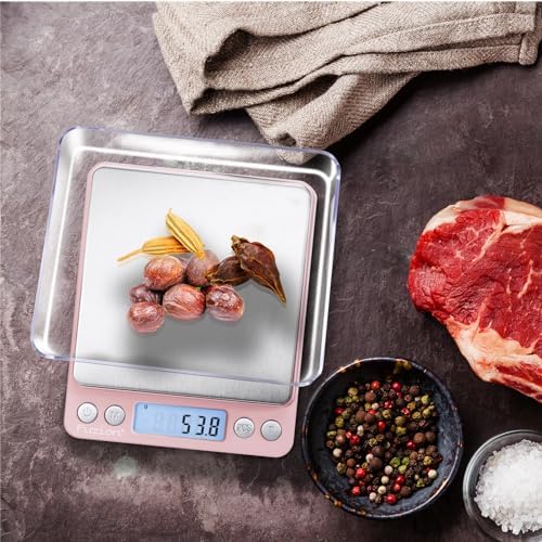 Fuzion Small Gram Scale 3000g, Digital Kitchen Food Scale, Gram and Ounce