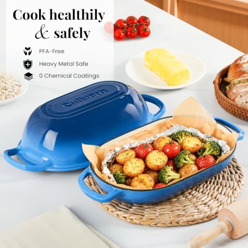5-Quart Oval Dutch Oven for Bread Baking