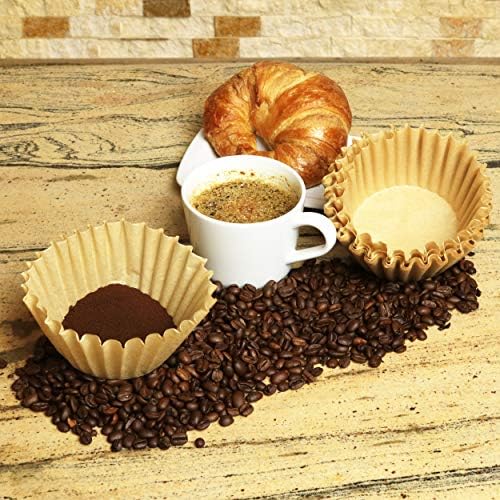 8-12 Cup Basket Coffee Filters, Unbleached for Drip Makers, 1,000 Count