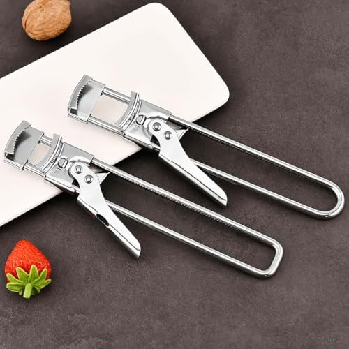 3-Pack Adjustable Multifunctional Stainless Steel Can Opener,Jar Opener for Weak Hands,Jar Lid Opener (3)