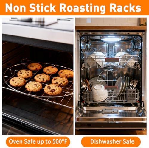 TamBee Turkey Roasting Cooling Racks Wire Broiling Rack Roasting Rack