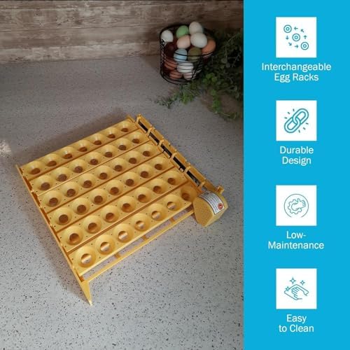 GQF 1611 Hova-Bator Turner with 6 Universal Egg Racks