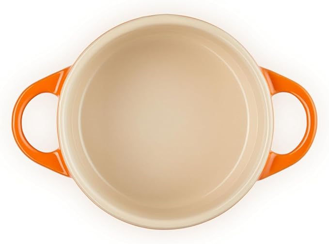 Le Creuset Stoneware Mini Round Cocotte, 8 oz., Flame