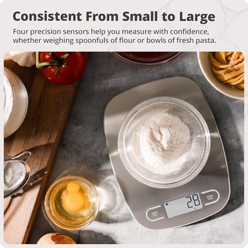 Greater Goods Food Scale, Slim & Compact, 1g Precision (Stainless Steel)