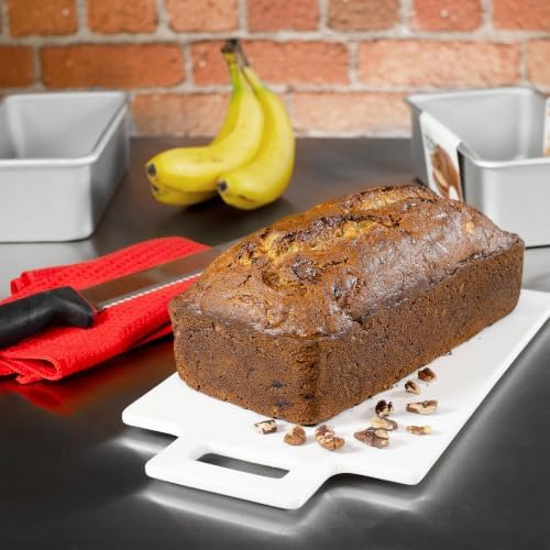 Fat Daddio's Bread Pan Anodized Aluminum, 9 x 5 x 2.75 Inch, Set of 2, Silver
