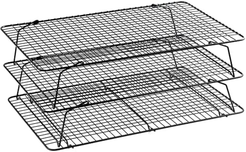 Pleafind 3 PCS Stackable Cooling Rack -16 x 10 Inch Wire Rack, Heavy Duty Stainless Steel Baking Racks, Cooling Racks for Cooking and Baking Cookie Pizza Cake, Oven and Dishwasher Safe