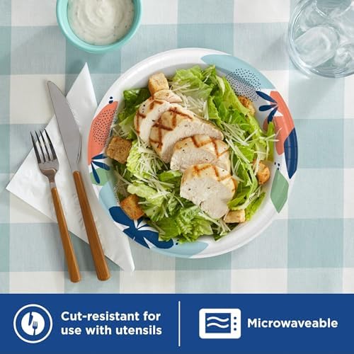 Dixie Paper Plates 8.5 Inch, 90 Count, Disposable Plates