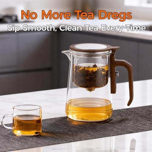 Enchanted Tea Pot with Tea Infuser, Loose Leaf Tea Steeper, 27.4oz
