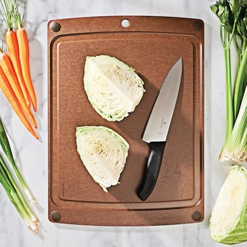 Epicurean All-In-One Cutting Board, 19.5" x 14.5" Juice Groove, Nutmeg