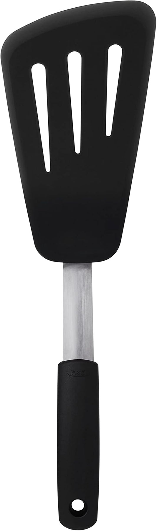OXO Good Grips Silicone Flexible Omelet Turner,Black