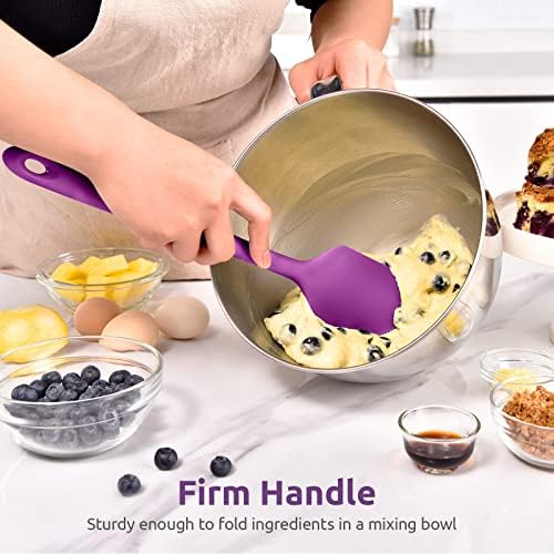 U-Taste 14in Extra Large Silicone Spatula, 600°F Heat Resistant, Purple