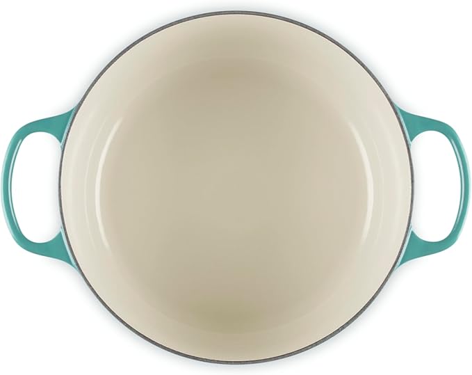 Le Creuset Enameled Cast Iron Signature Round Dutch Oven, 5.5 qt., Riviera