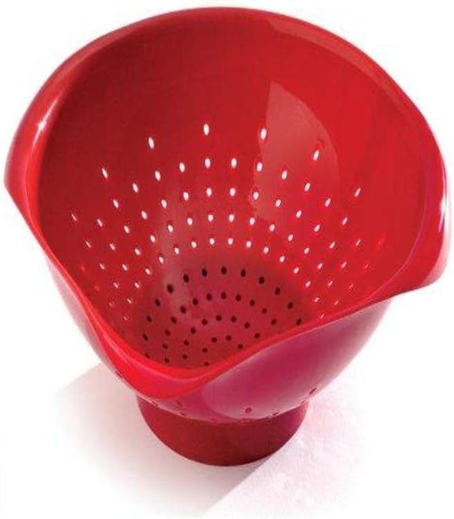 Norpro 2173 Colander, 3.5-Quart, Red