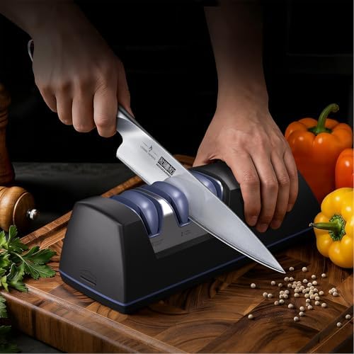 HOSHANHO Electric Knife Sharpener, 3-Stage Knife Sharpener for All Knives
