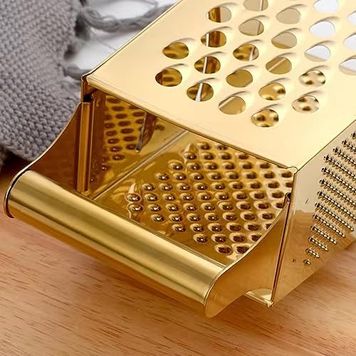 Stainless Steel 4 Sides Multifunctional Grater Slicer with Handle