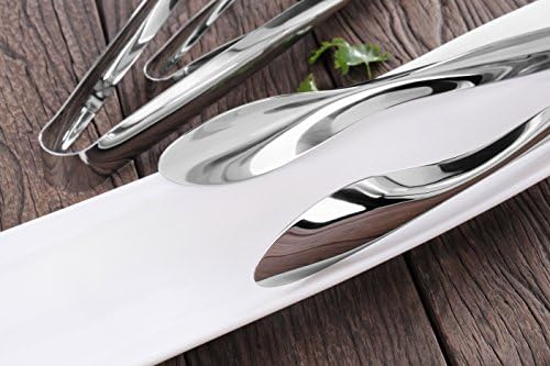 Artaste 43167 Rain 18/10 Stainless Steel Utility Tongs, Set of 3
