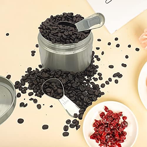 CoaGu 1pc 30ml Coffee Scoop: Premium 18/8 Stainless Steel 2Tbsp Tablespoon for Accurate Coffee Brewing and Baking