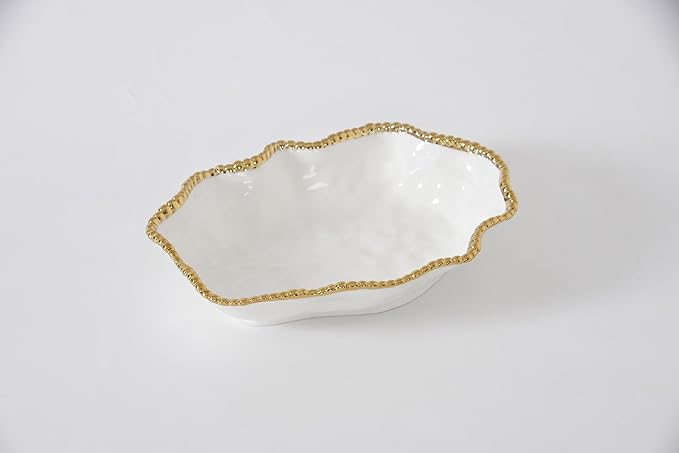 Pampa Bay Golden Salerno, Serving Bowl, 12" x 9" x 3"