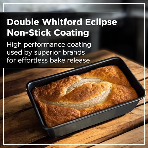 Wrenbury Pro 2lb Loaf Pan Set of 2 - Carbon Steel Large Bread Pan 1kg
