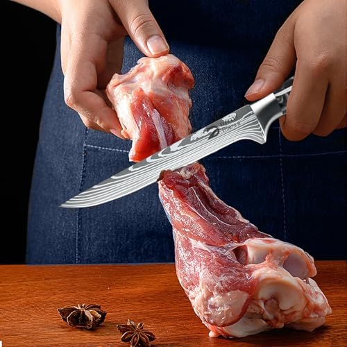 Dfito Chef Knife Sets with Roll Bag, 9 Pieces Professional Knife Set