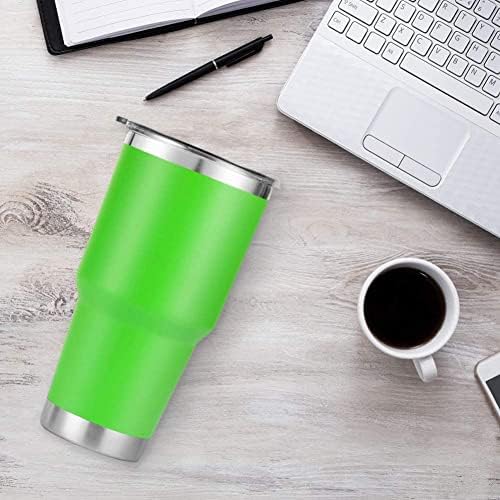 D·S 30 oz Lime Tumbler Double Wall Vacuum Insulated Travel Coffee Mug