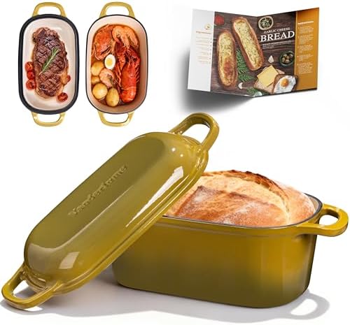 4.6-Quart Oval Dutch Oven for Bread Baking