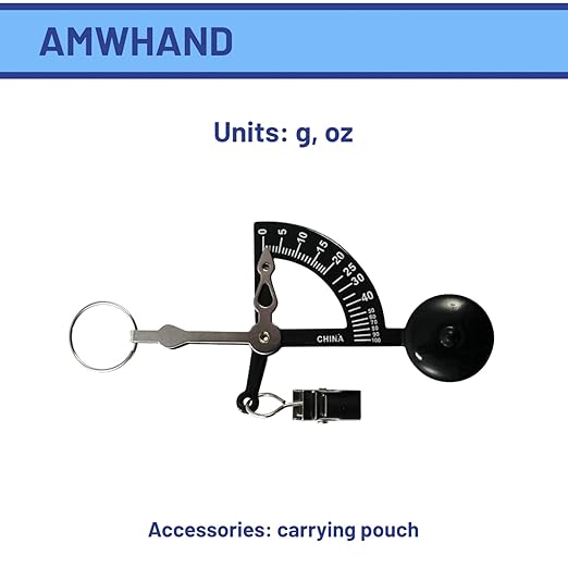 American Weigh Scales Manual Letter Postage or Kitchen Scale 100g x 1g, Mechanical Scale (Black), AMWHAND-BLK