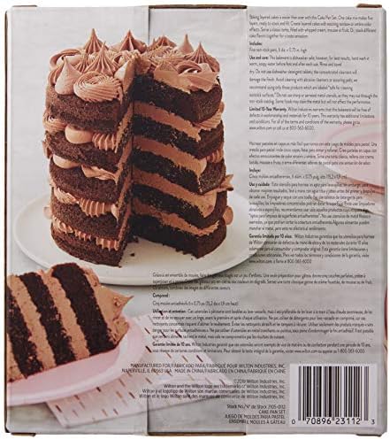 Wilton Easy Layers Steel Layer Cake Pan Set, 6-Inch, 5-Piece, (Pack of 4)