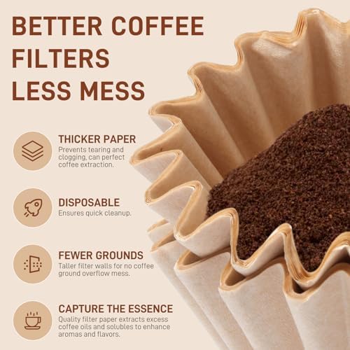 200 Pack Stagg [XF] Pour Over Coffee Paper Filters (Brown)