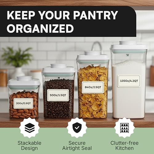 Bop Top Airtight Food Storage Containers | Pop-Top Lid | 6 Cups / 50 Oz